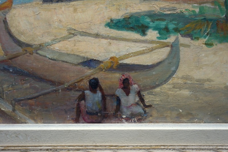 "Village de Pécheurs" par J.C.THOINOT ...Indonésie vers 1930-photo-3