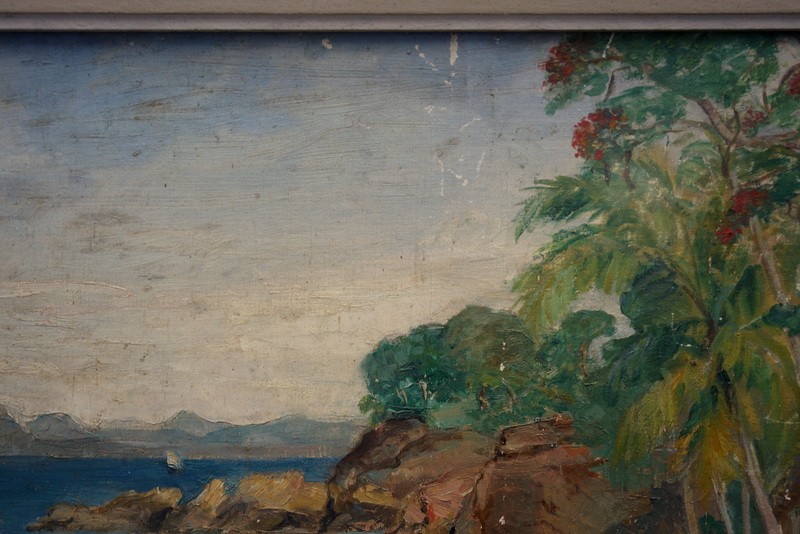 "Village de Pécheurs" par J.C.THOINOT ...Indonésie vers 1930-photo-3