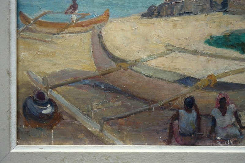 "Village de Pécheurs" par J.C.THOINOT ...Indonésie vers 1930-photo-5