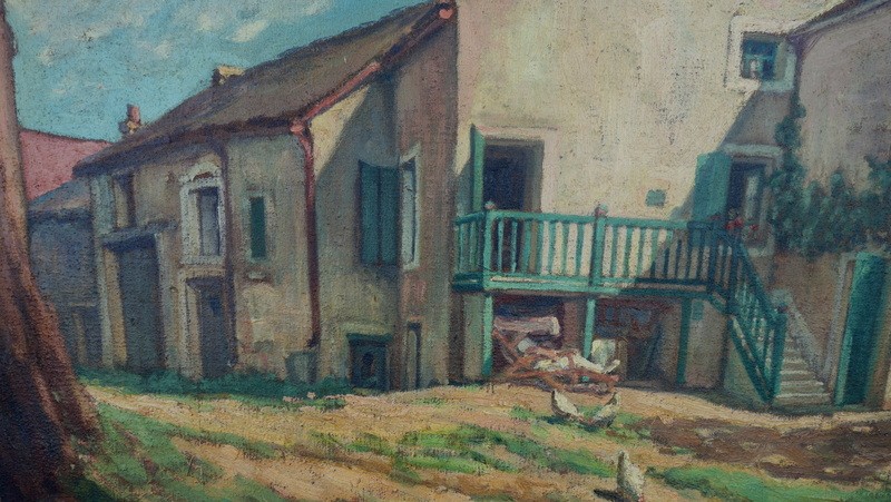 "REPOS et Jeux d'enfants " Raymond TURBEAUX  1930 en BOURGOGNE-photo-4