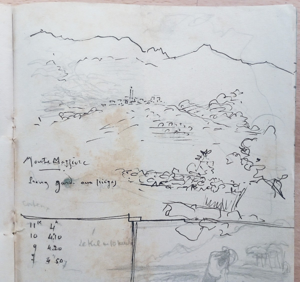 "calvi, Porto"6 Drawings Gustave Alaux, Corsica 1942-photo-5