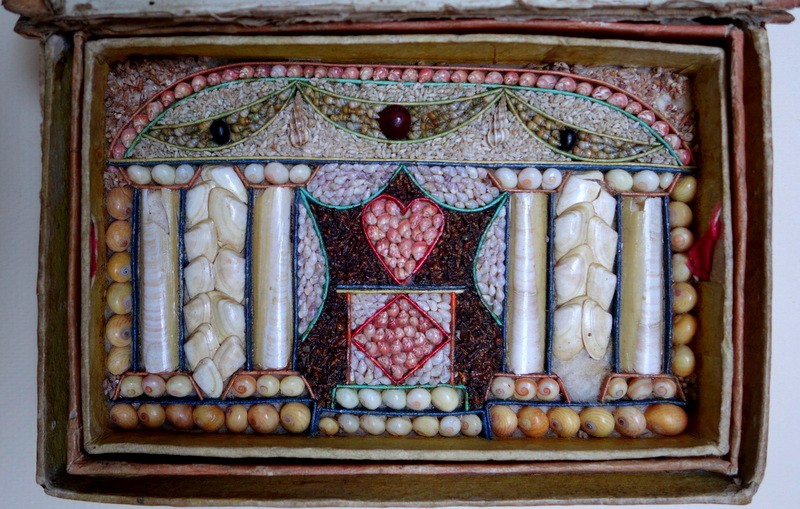 "SAILOR'S VALENTINE" CADEAU de SAINT VALENTIN.. 18/19 éme Siecle-photo-2