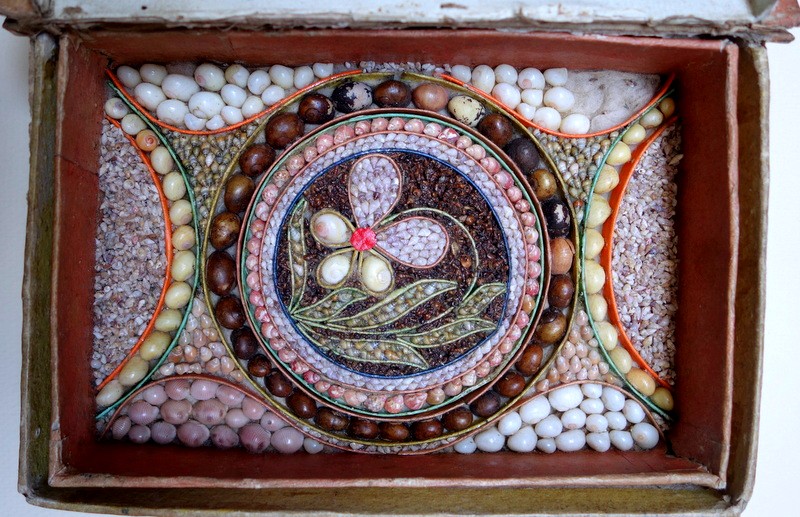 "SAILOR'S VALENTINE" CADEAU de SAINT VALENTIN.. 18/19 éme Siecle-photo-4