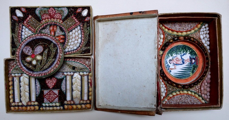 "SAILOR'S VALENTINE" CADEAU de SAINT VALENTIN.. 18/19 éme Siecle-photo-5