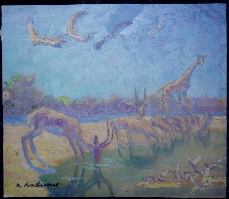 "antilopes, Girafes,"....alfred Andrieux