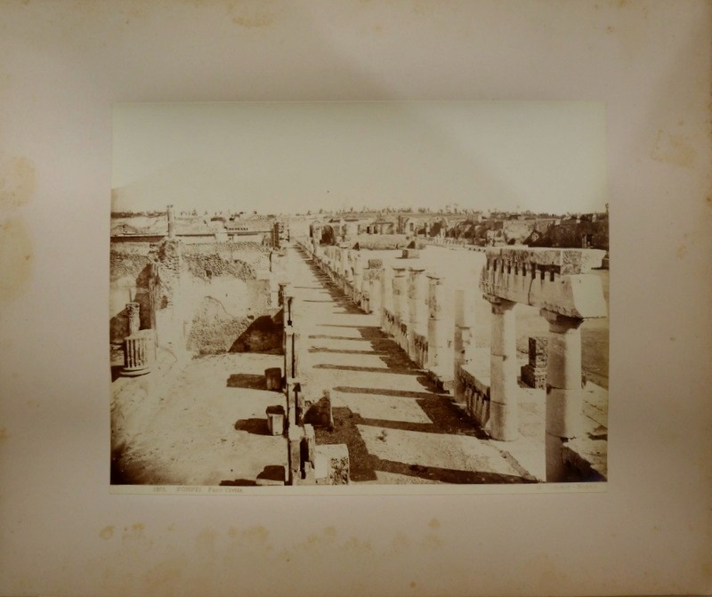 10 "PHOTOS de G.SOMMER NAPOLI" ROME, VESUVE,POMPEI 19 éme Siecle-photo-3