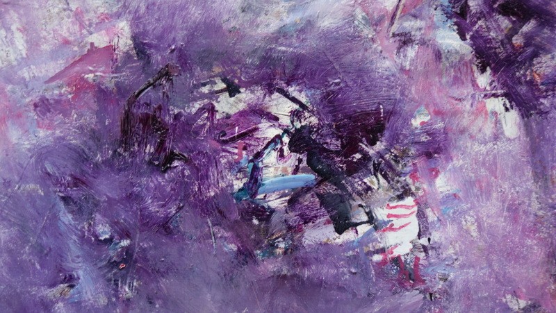 "abstraction Rose And Black" Batta Mihailovitch...1960-photo-2