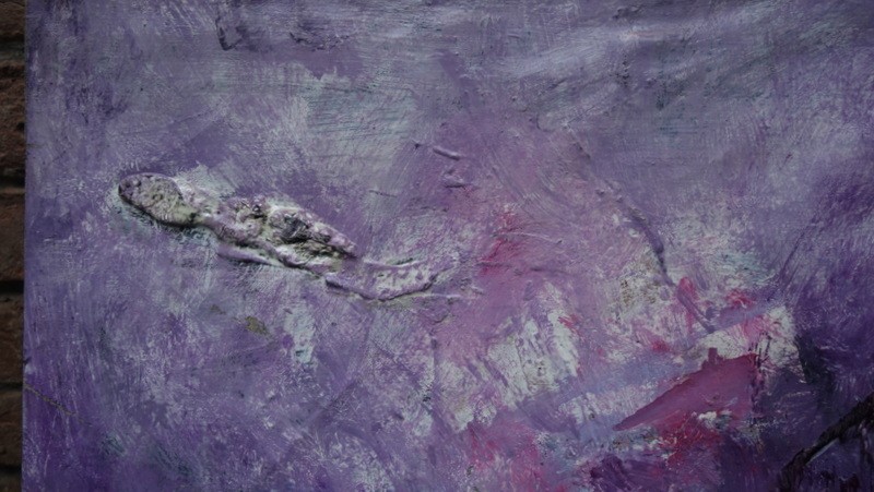 "abstraction Rose And Black" Batta Mihailovitch...1960-photo-3