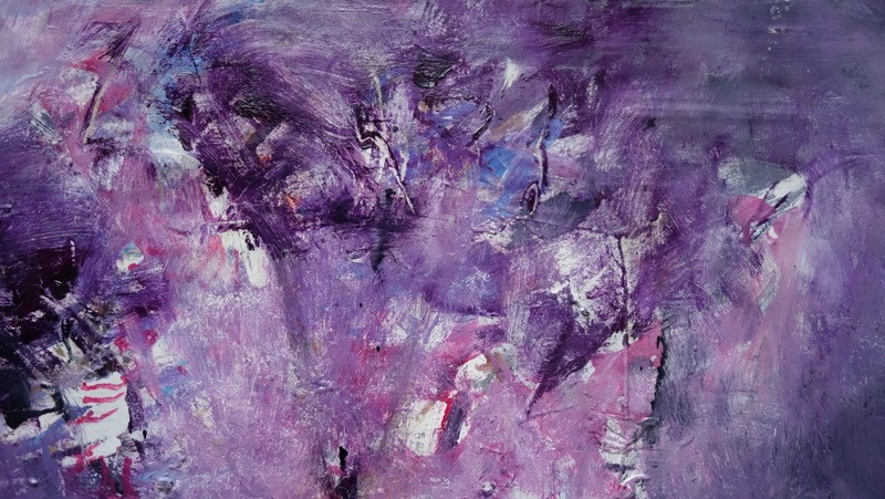 "abstraction Rose And Black" Batta Mihailovitch...1960-photo-4