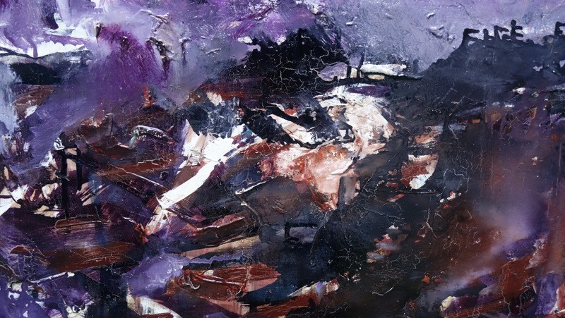 "abstraction Rose And Black" Batta Mihailovitch...1960-photo-1