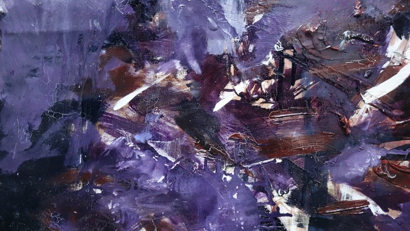 "abstraction Rose And Black" Batta Mihailovitch...1960-photo-2