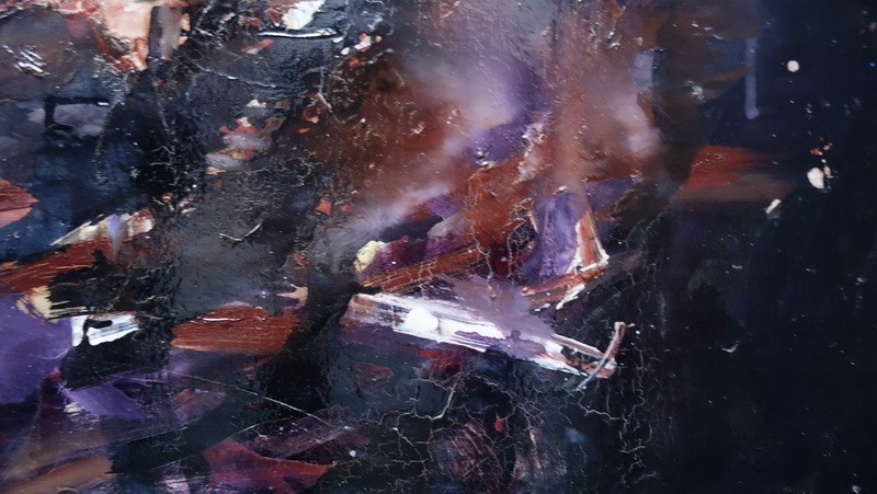 "abstraction Rose And Black" Batta Mihailovitch...1960-photo-3