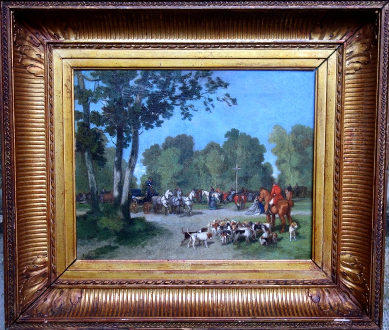 "hunting" Louise De Liniers 1890/1900