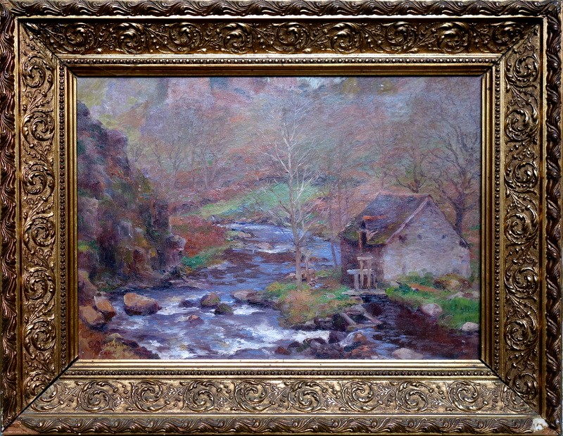 "moulin A Crozant " Eugéne Delahogue ...crozant 1904