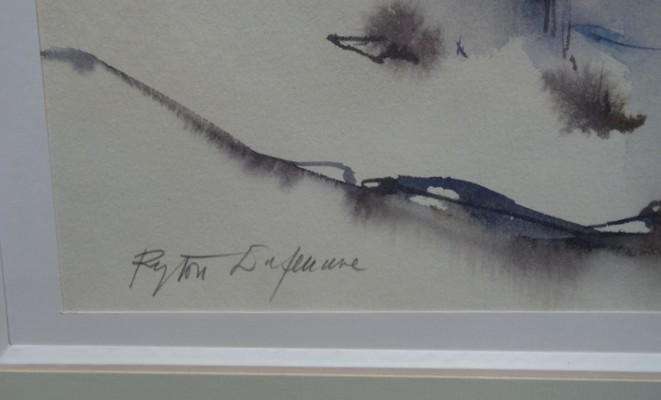 " VIIlage With Snow" By Ryton Cazenave -photo-4