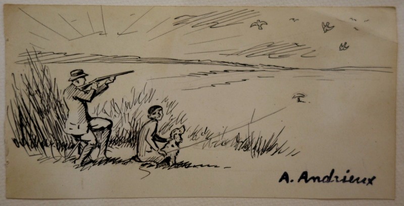 4 "hunting" By Alfred Andrieux -photo-3