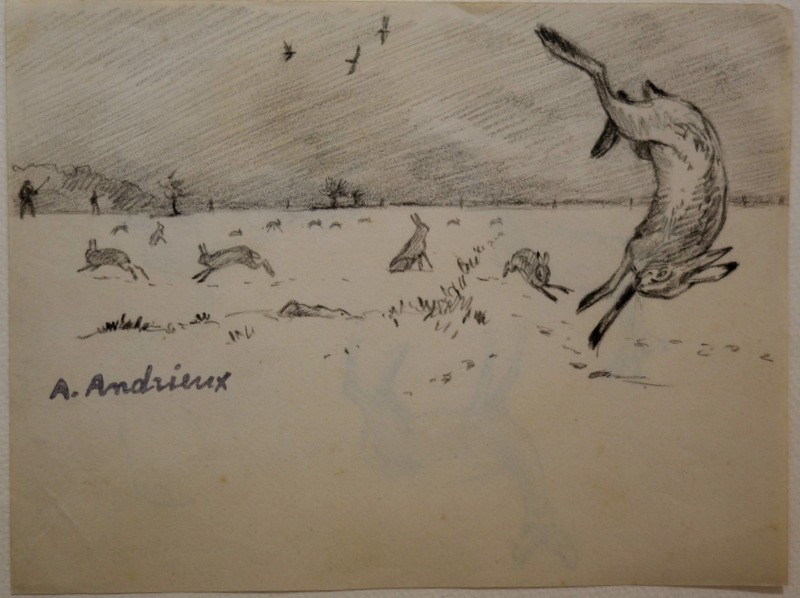 4 "hunting" By Alfred Andrieux -photo-4