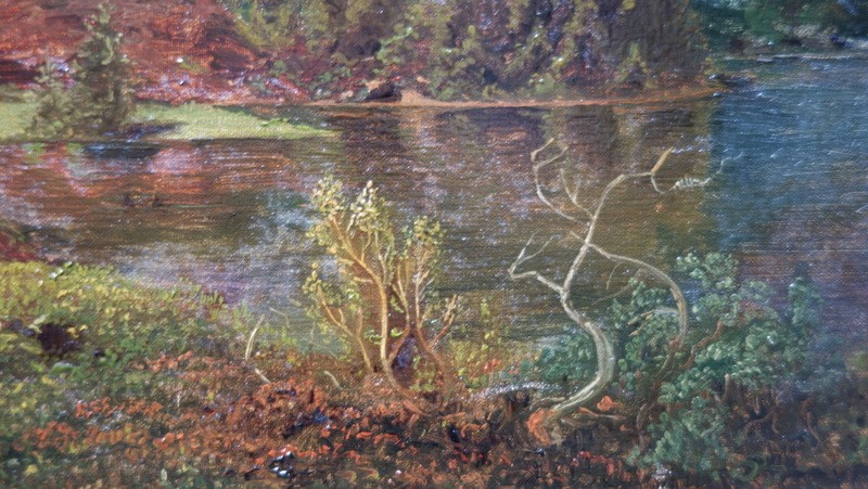 "PAYSAGE ALPESTRE " vers 1850/70......Allemagne, Suisse (?)-photo-1
