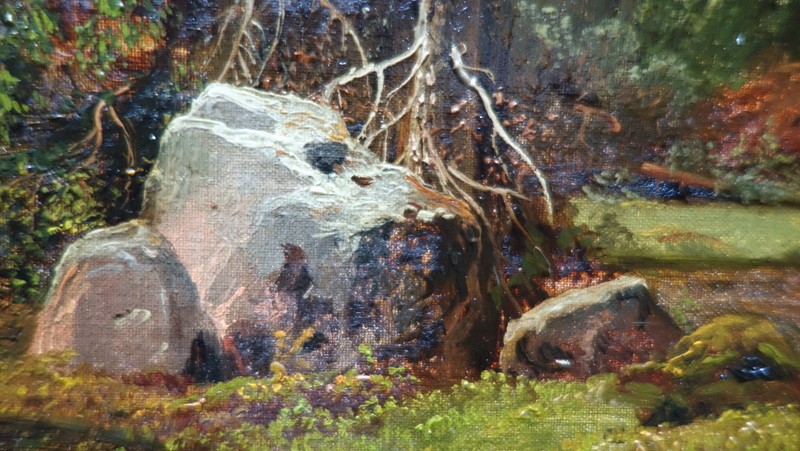 "PAYSAGE ALPESTRE " vers 1850/70......Allemagne, Suisse (?)-photo-2