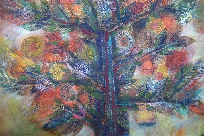 "tree With Flowers" By Serge Arnoux 1960/70-photo-2