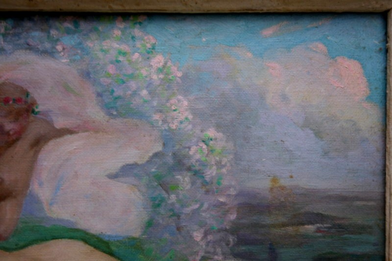 "NU aux ANGES" par André Pierre LUPIAC vers 1930-photo-4