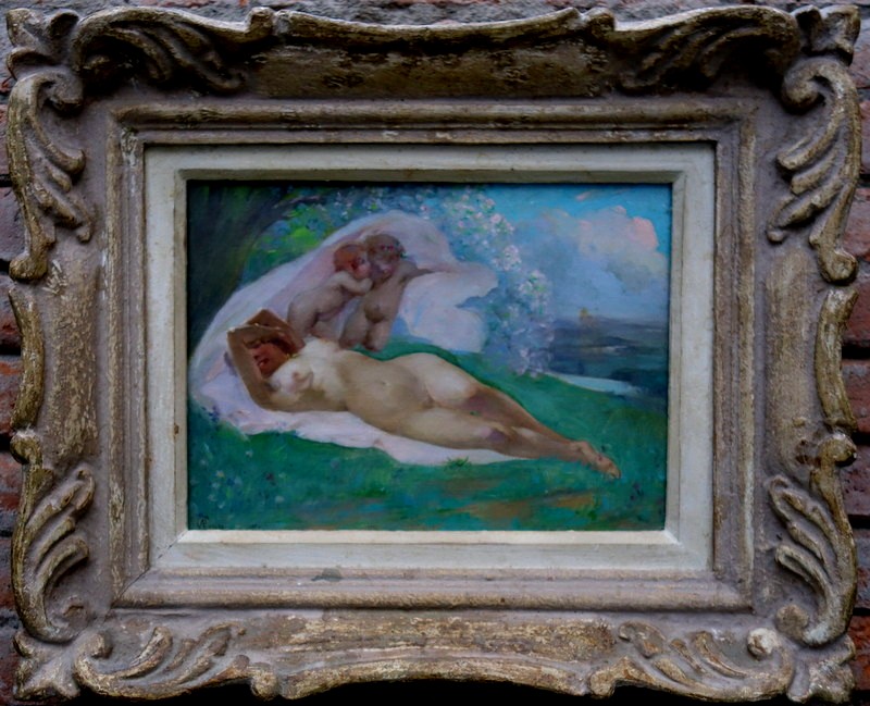 "NU aux ANGES" par André Pierre LUPIAC vers 1930