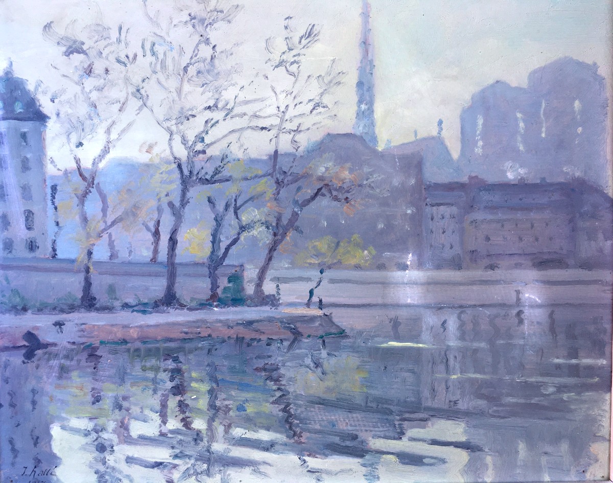 "QUAIS de SEINE a PARIS " par Jean Hallé ...1947-photo-2