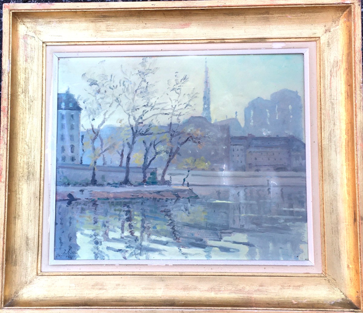 "QUAIS de SEINE a PARIS " par Jean Hallé ...1947