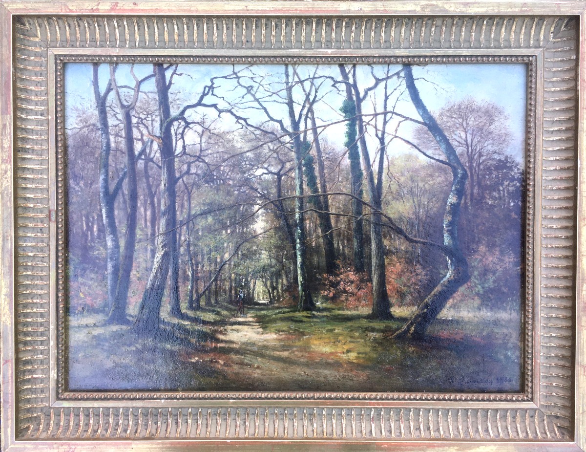 "fontainebleau " Edouard Quinton ..1886