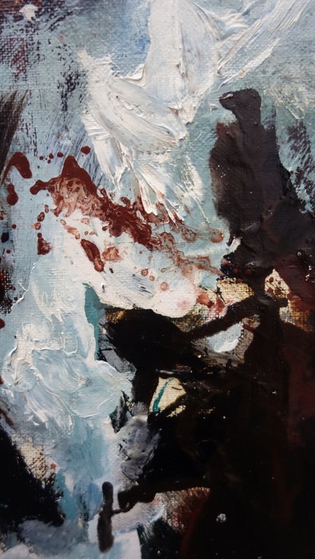 "ABSTRACTION NOIRE et BLANCHE " Batta MIHAILOVITCH (Serbe) 1958/60-photo-4
