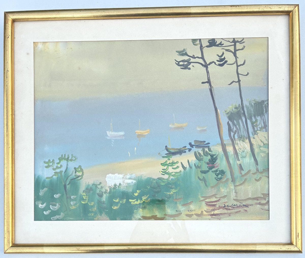 "arcachon" By Jean-gérard Carrere 1960