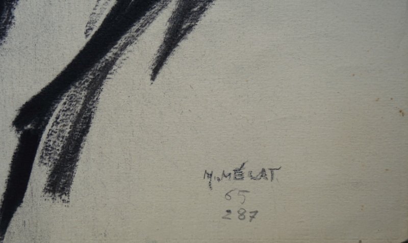 "Nu ASSIS" Dessin par Maurice MELAT ...1965-photo-4