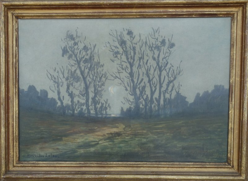 "winter Moon" By Alexandre Leleu, Circa 1900–1920