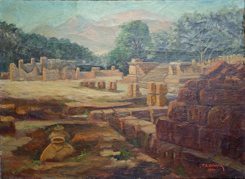 "RUINES ROMAINES  a TIPAZA" par P.A.DELORME 1954