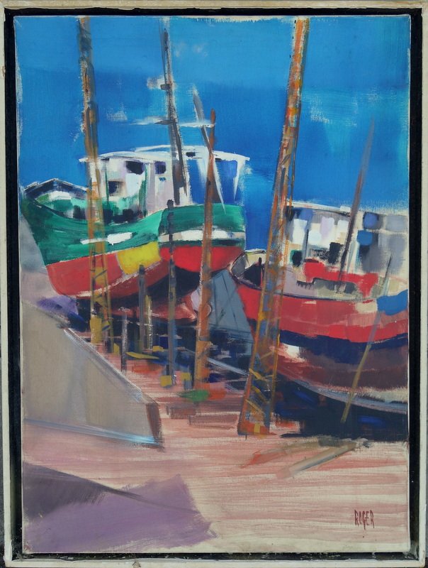"THONIERS en CALE SECHE" par ROGER ...SAINT JEAN de LUZ