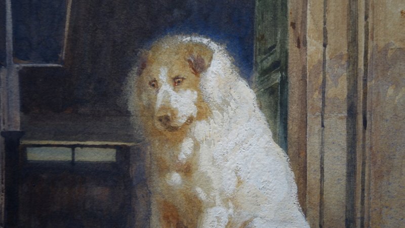 "CHIENS devant l'Entrée" par Jules et Gaston GELIBERT 1883-photo-1