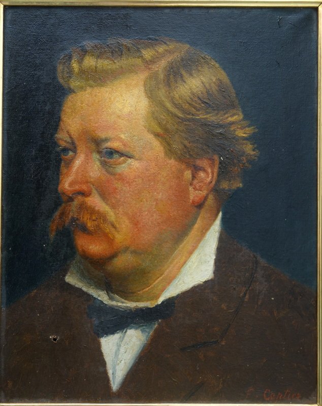 "portrait Of A Man" By F. Mercier, Circa 1890–1900-photo-2