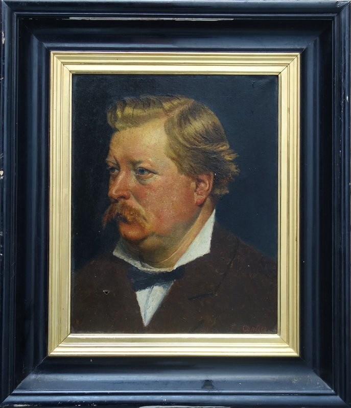 "portrait Of A Man" By F. Mercier, Circa 1890–1900