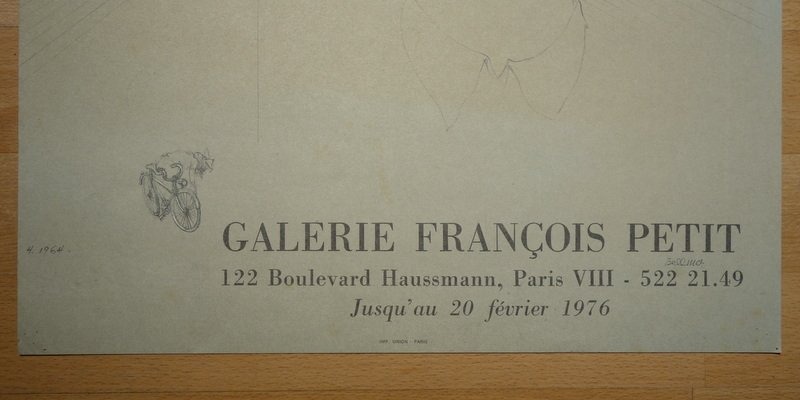Affiche d'Exposition " BELLMER" Galerie François PETIT 1976-photo-4