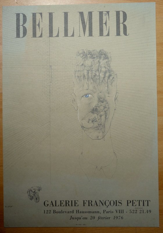 Affiche d'Exposition " BELLMER" Galerie François PETIT 1976