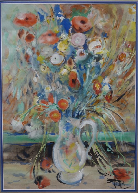 "BOUQUET de FLEURS des CHAMPS " par Paul PAQUEREAU vers 1930-photo-2