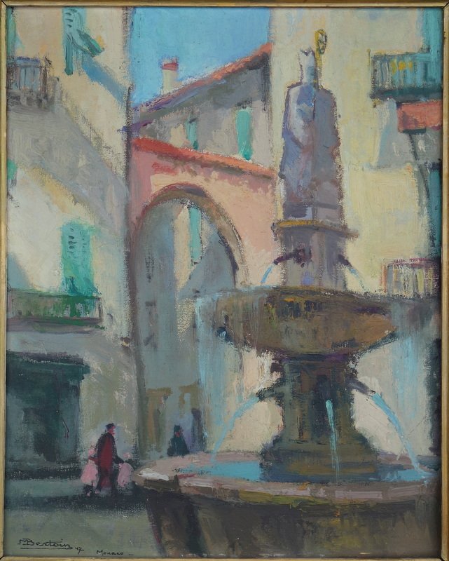 "FONTAINE SAINT NICOLAS" par Marcel BERTOIN ..MONACO 1947-photo-2