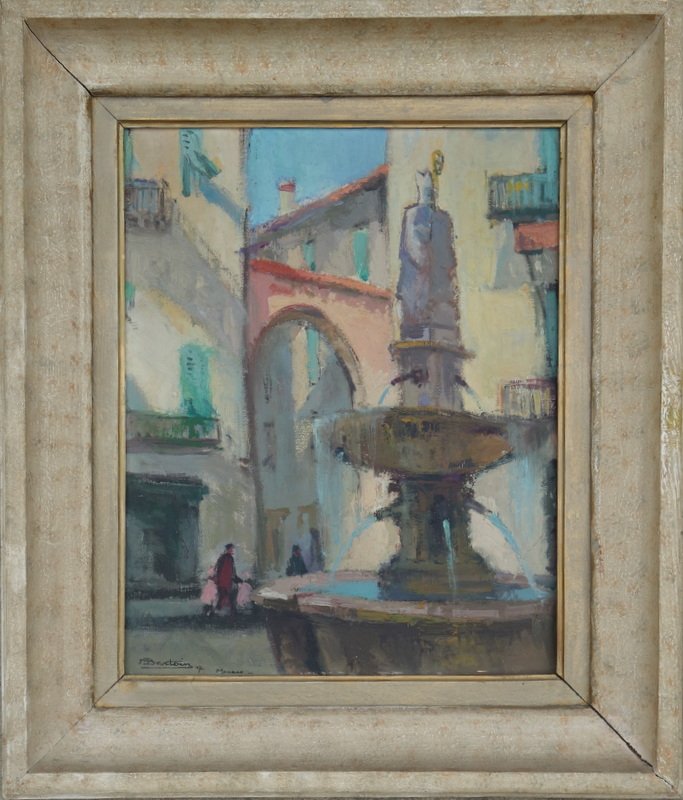 "FONTAINE SAINT NICOLAS" par Marcel BERTOIN ..MONACO 1947