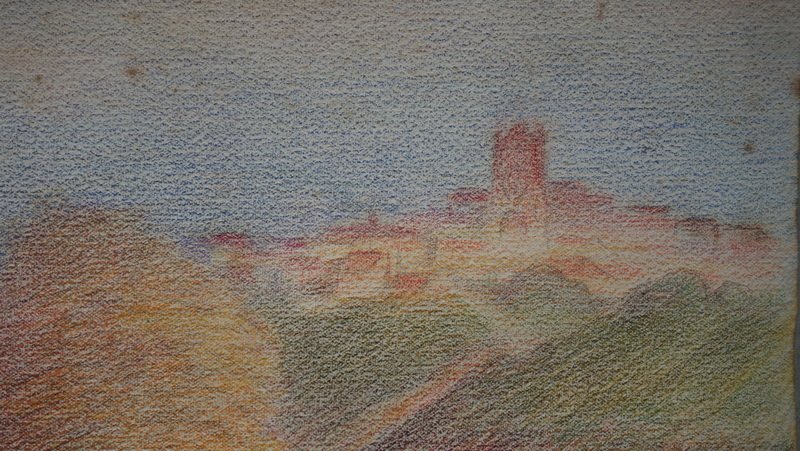 "landscape And Village" By Georges Castex, Circa 1930-photo-2