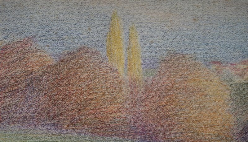 "landscape And Village" By Georges Castex, Circa 1930-photo-4