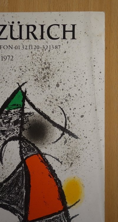 Affiche d'Exposition "MIRO"..MAEGHT ZURICH 1972-photo-2