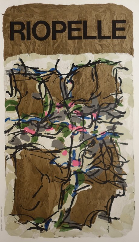 "exhibition Poster: 'riopelle'... Maeght... Arte Printer,... 1966"-photo-2