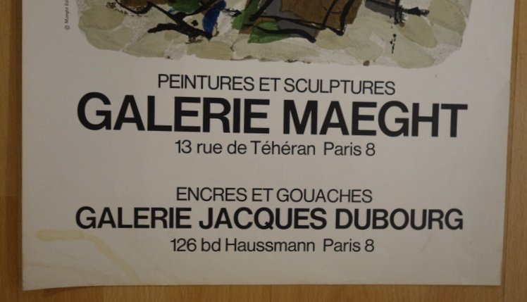 "exhibition Poster: 'riopelle'... Maeght... Arte Printer,... 1966"-photo-3
