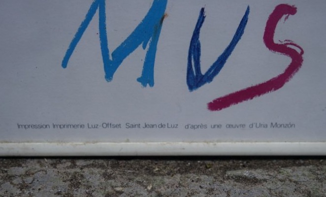 AFFICHE "MUSIQUE en COTE BASQUE " par URIA MONZON ..1985-photo-4