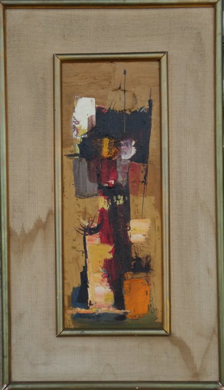 "abstraction" By Nicolas Roudneff, Circa 1960-photo-2